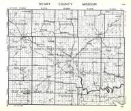 Henry County, Bogard, Big Creek, Shawnee, Tebo, Windsor, White Oak, Honey Creek, Bethlehem, Missouri State Atlas 1940c